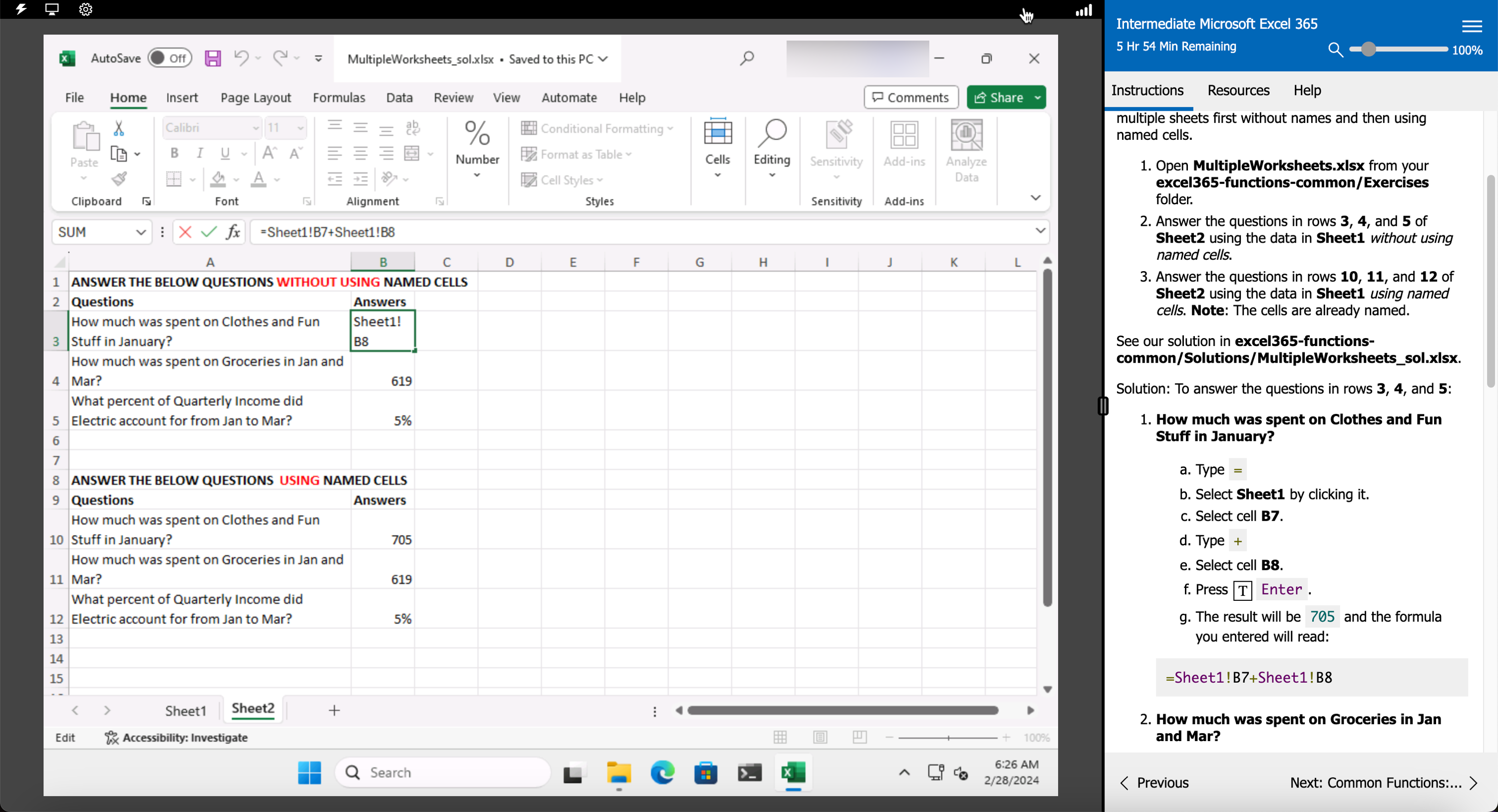 Intermediate Microsoft Excel Training Courseware Courseware Store 4313