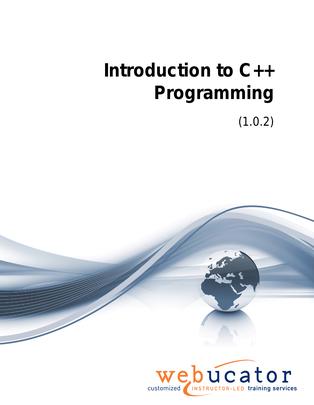 Introduction to C++ Programming