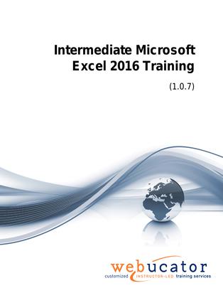 Intermediate Microsoft Excel 2016