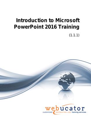 Introduction to Microsoft PowerPoint 2016