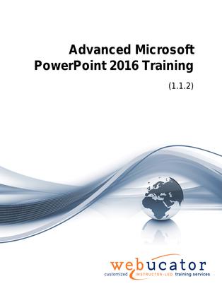 Advanced Microsoft PowerPoint 2016