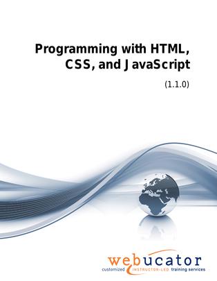 Programming with HTML, CSS, and JavaScript