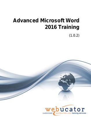 Advanced Microsoft Word 2016