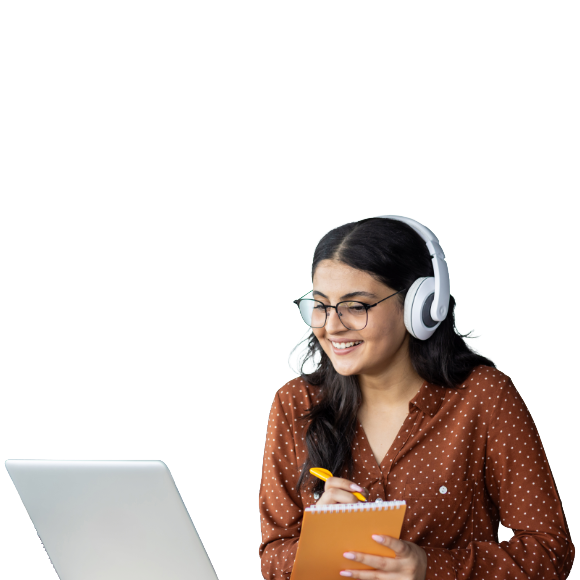 Learner in hero section